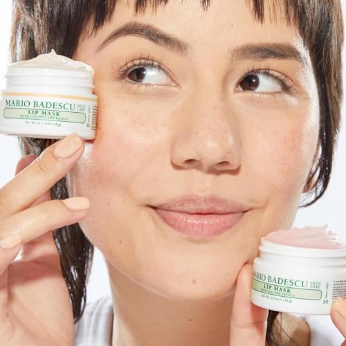 Mario Badescu Lip Mask, Overnight Lip Treatment Enriched With Skin Softening Coconut Oil and Hydrating Shea Butter