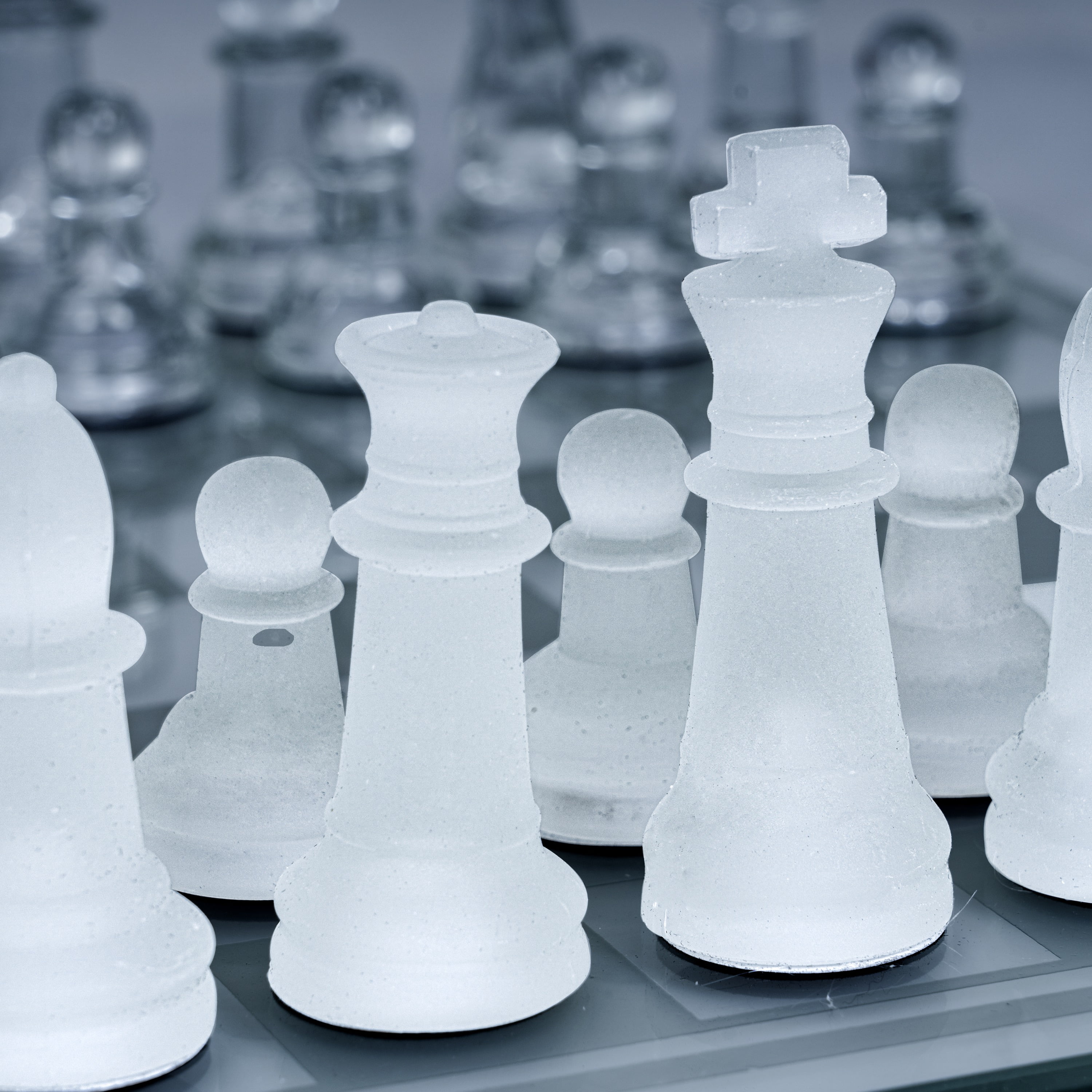 Maxam? 33Pc Glass Chess Set