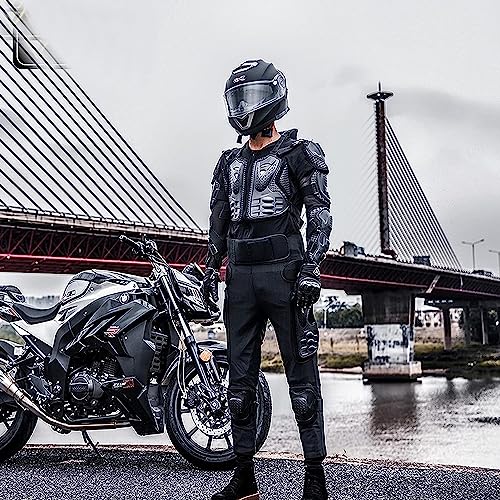 BPILOT Adult Bike Protective Gear, Motorcycle Full Body Suit Armor Protection, Armor Jacket and Pants for Cycling, Skiing and Skating