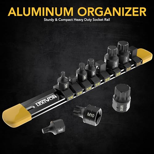 XZN Triple Square Spline Bit Socket Set And Triple Square Spline Bit Socket Set, Extra Long 4-Inch Variation