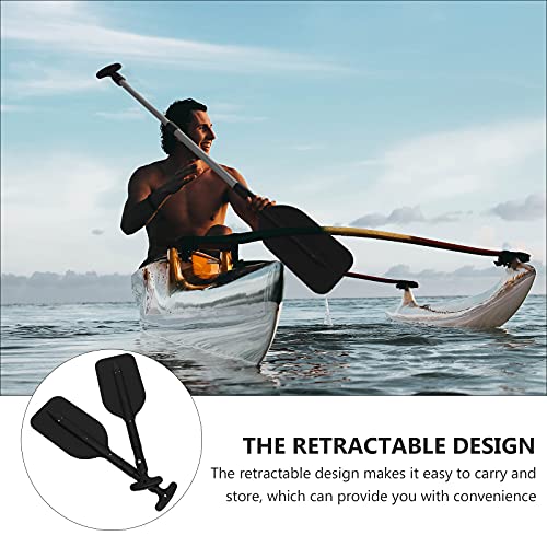 2Pcs Telescopic Kayak Paddle Rafting Boat Paddle Canoe Oars Plastic Aluminum Alloy Boat Oars