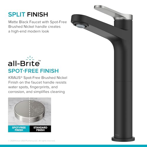 KRAUS Indy Single Handle One Hole Bathroom Sink Faucet in Chrome, KBF-1411CH