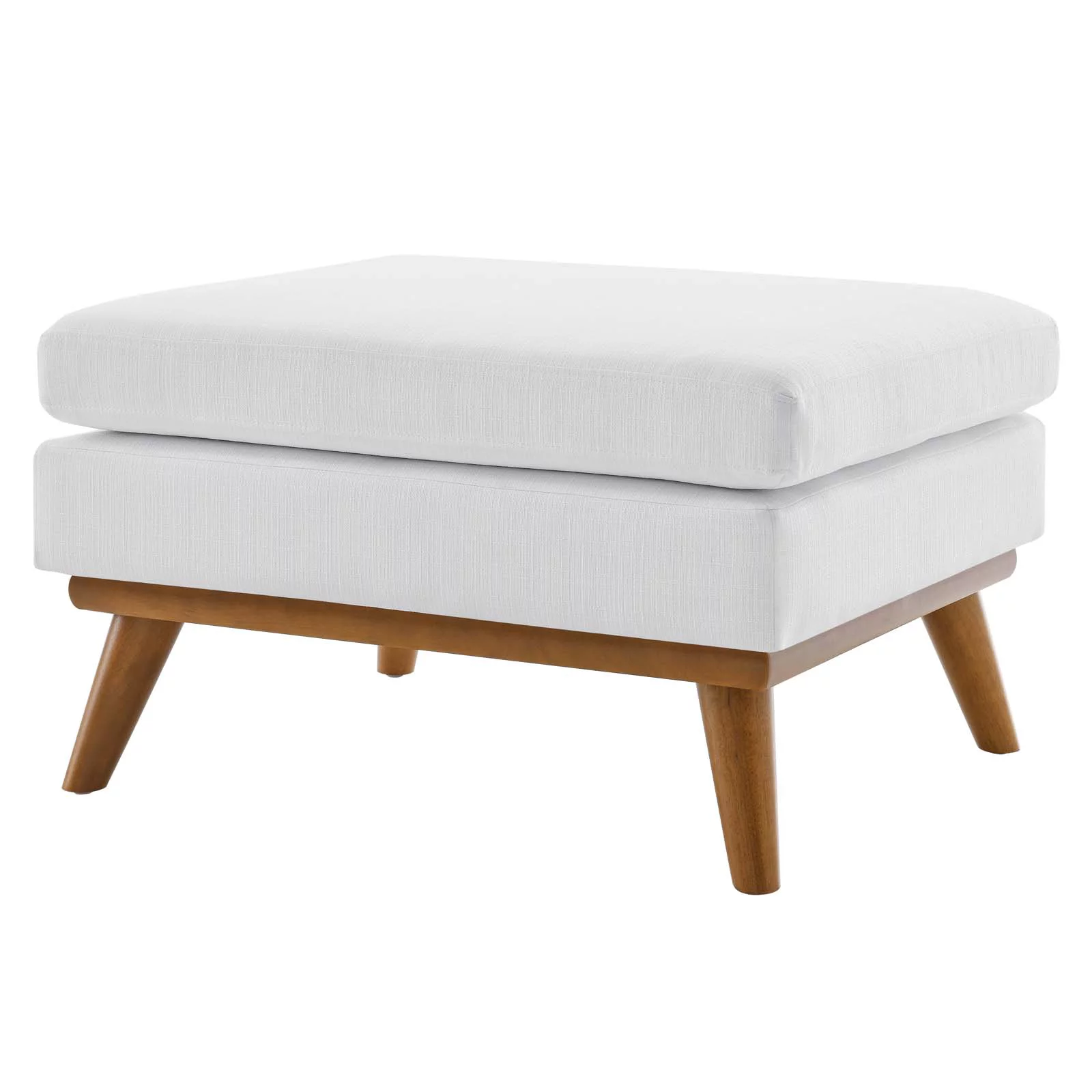 Accent Chair Ottoman, Fabric, White, Modern Contemporary Urban Design, Living Lounge Room Hotel Lobby Hospitality