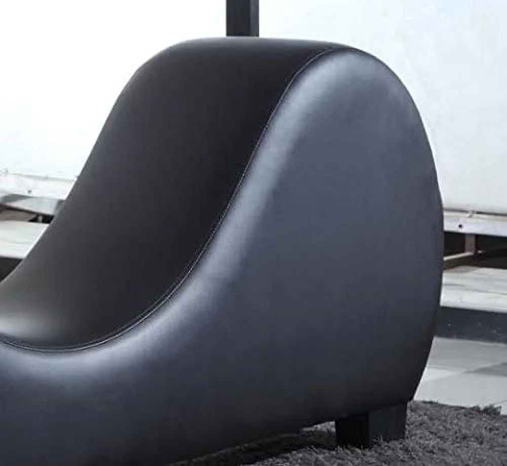 US Pride Furniture Faux Leather Yoga Stretch Relaxation Chaise