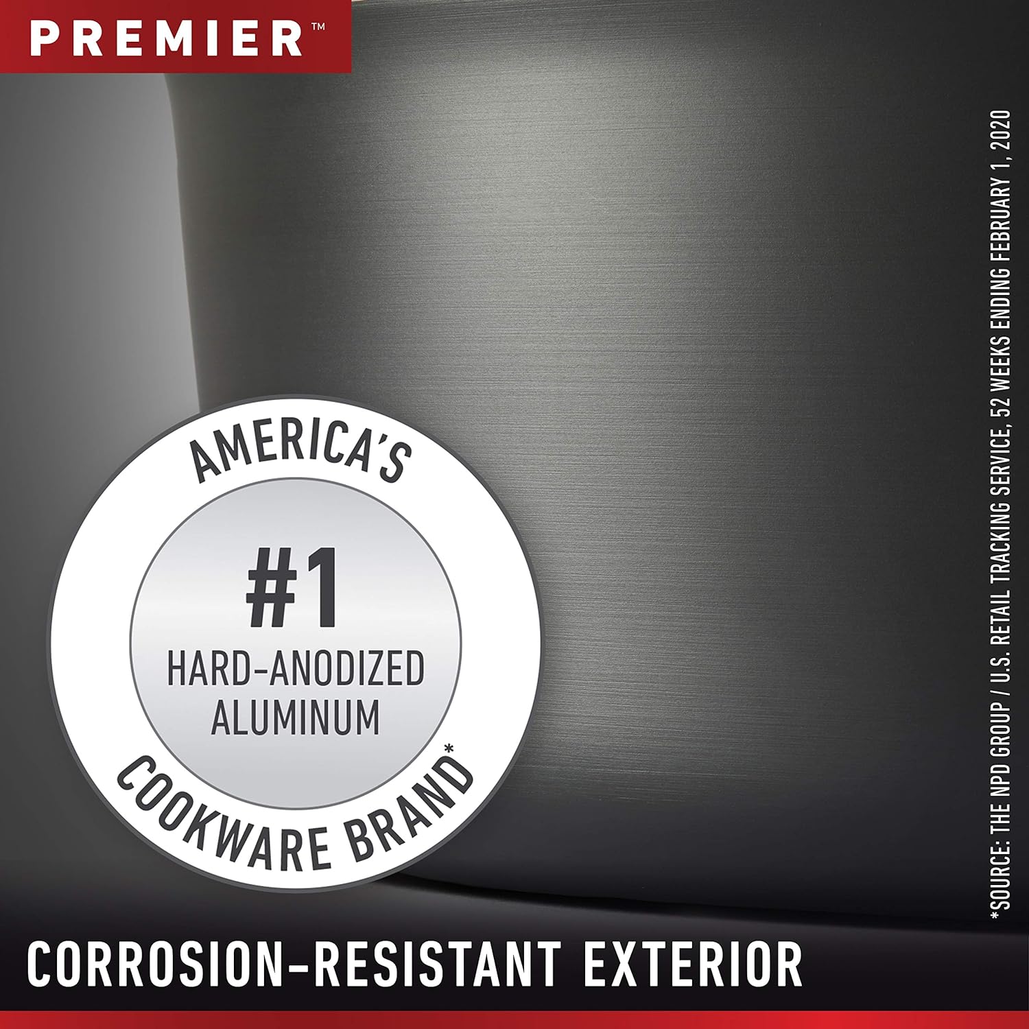 Calphalon Premier Hard-Anodized Nonstick Cookware, 11-Inch Square Griddle