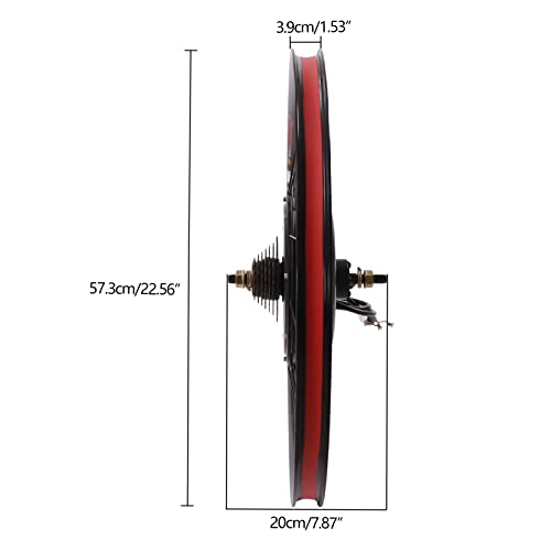 Electric Bicycle Kit, 72V 2000W E-Bike Rear Wheel Hub Motor with Mutifunction LCD Display & Pedal Assistant Sensor, 60N.M 7-Speed Flywheel E-Bike Conversion Set US Stock