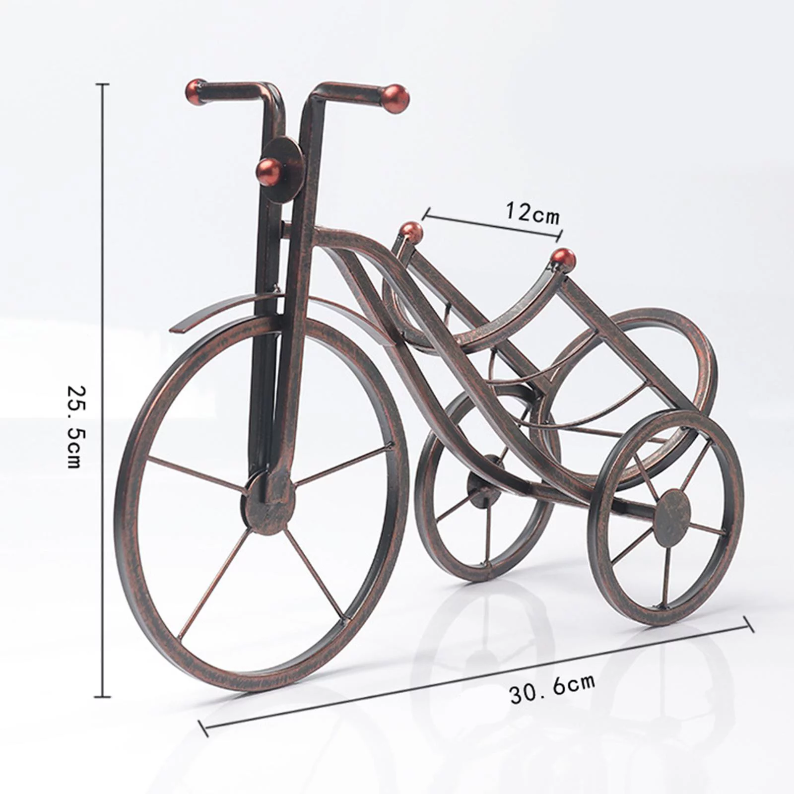 Retro Bike Shape Rack, Creative Countertop Display Holder, Champagne Holder Stand, Single Bottle Shelf Bike Shaped