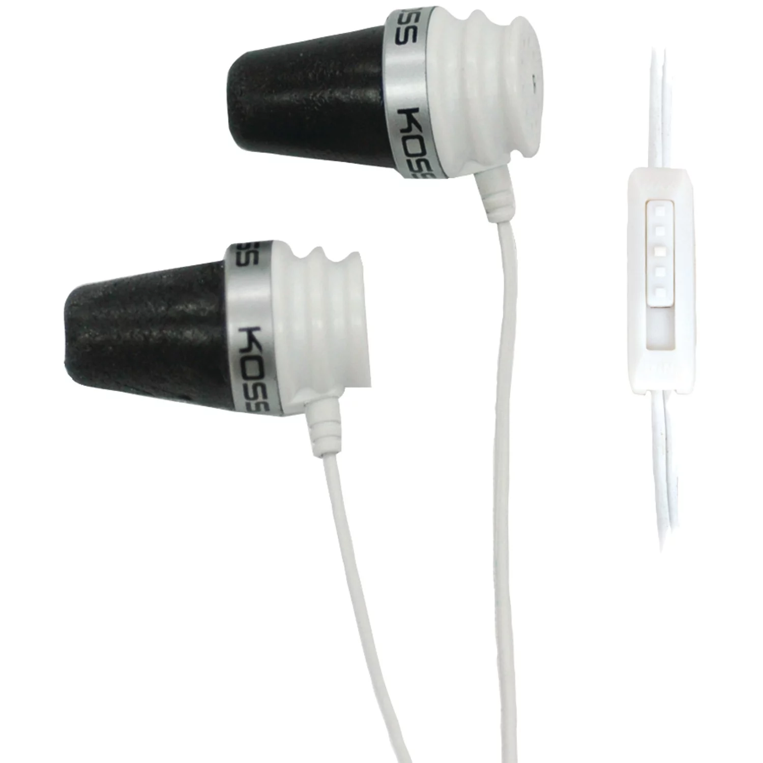 Koss In-Ear Headphones, White, 185000