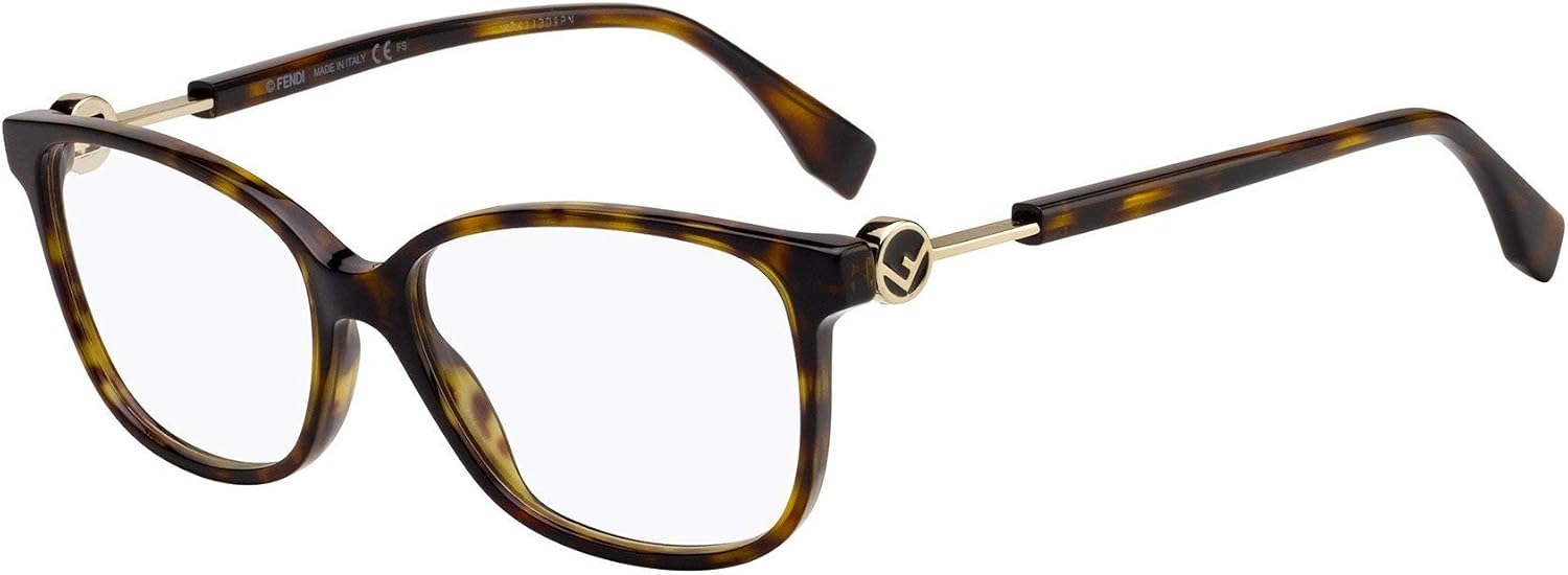 Eyeglasses Fendi FF 0346 0086 Dark Havana / 00 Demo Lens