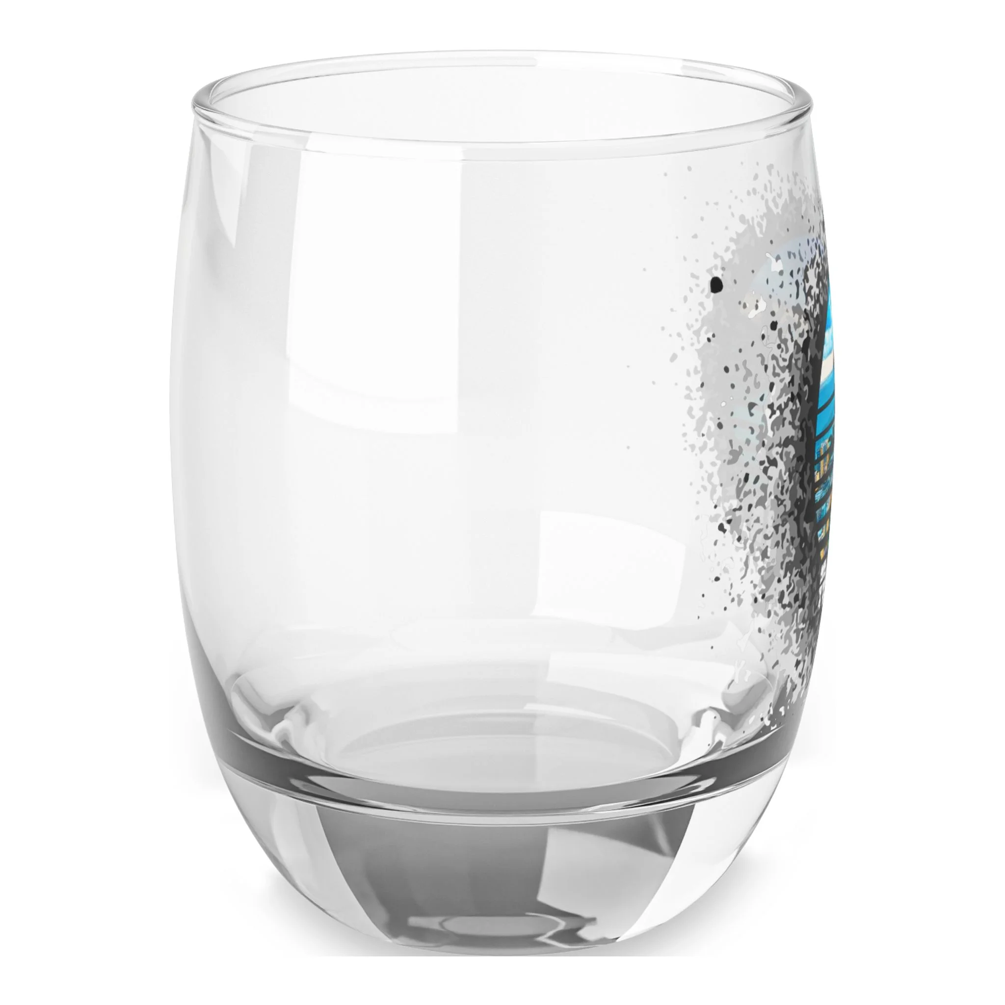 Miami Florida Whiskey Glass, bar glass, glass, Home Decor