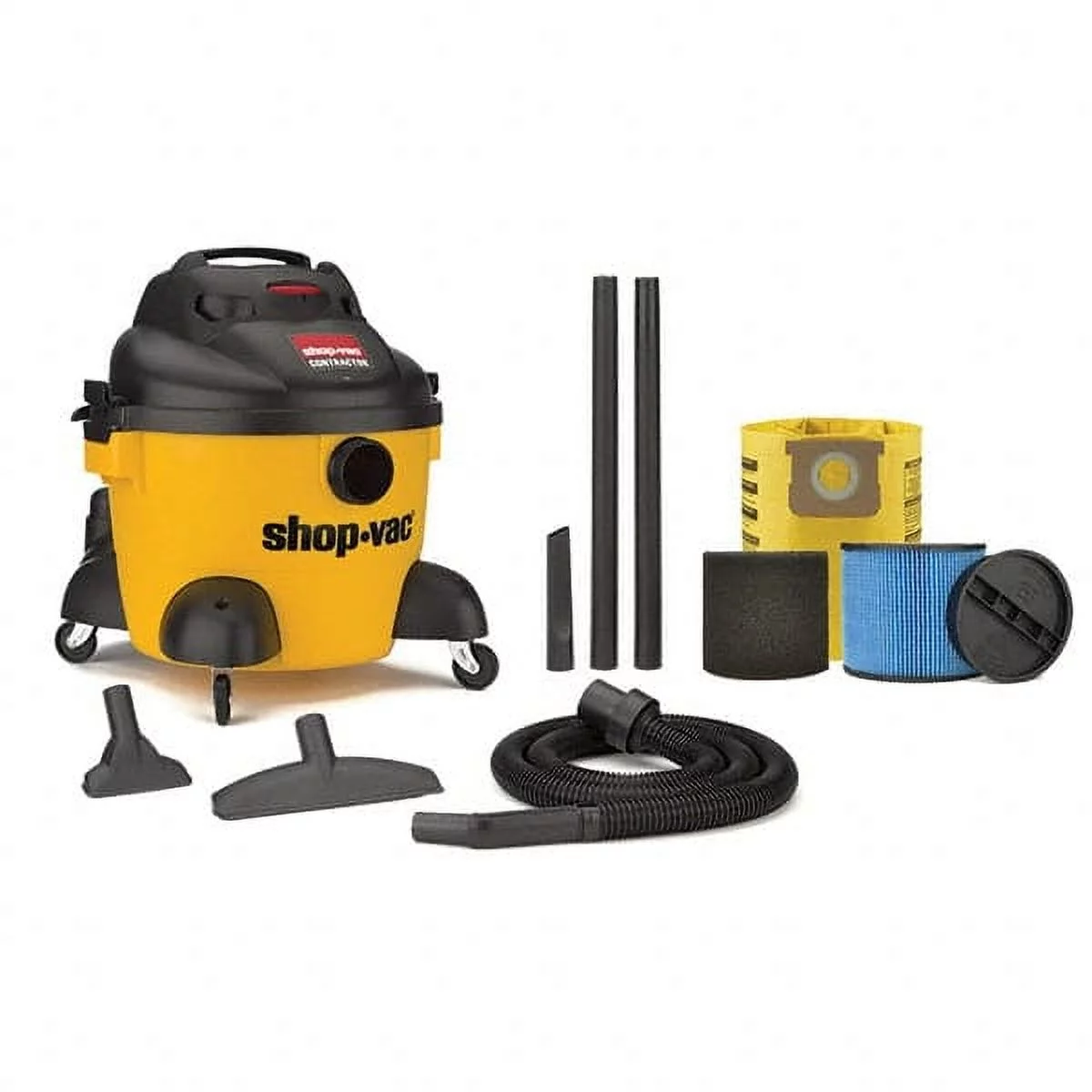 Shop-Vac 9653610 (6 Gal, 3.0 Peak HP) Contractor Wet/Dry Vac with Accessories