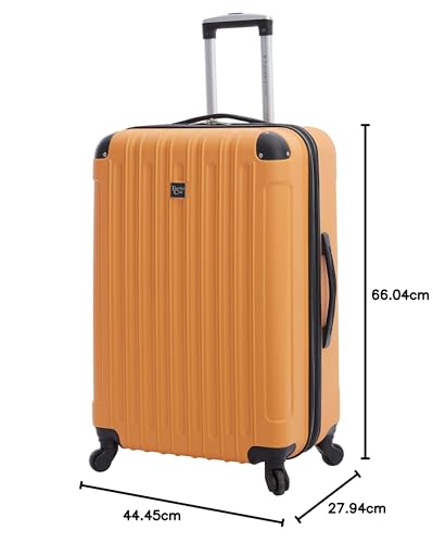 Travelers Club Midtown Hardside Luggage Travel, Black, 4-Piece Set