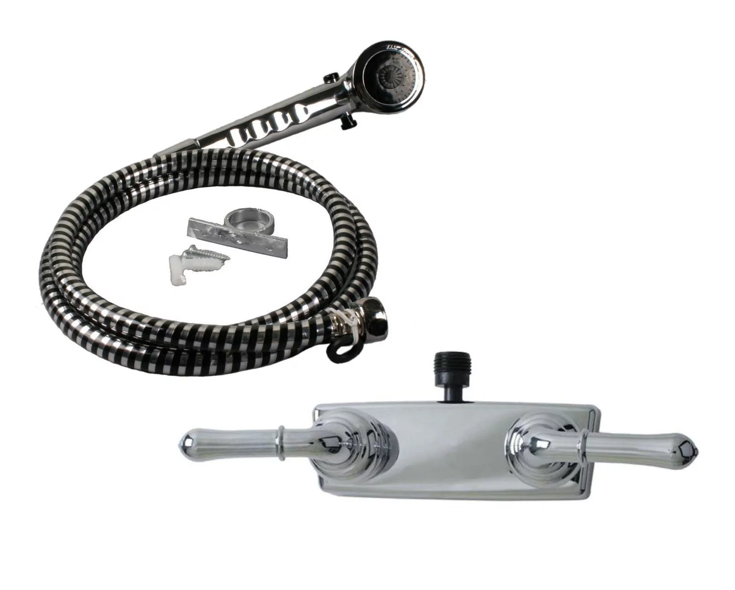 RV Mobile Motor Home Travel Trailer Shower Faucet and Handheld Shower, Chrome