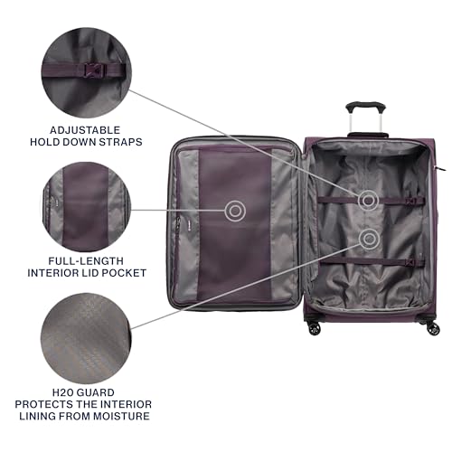 Travelpro Tourlite Softside 2-Piece Set, Expandable Luggage with 4 Spinner Wheels, Lightweight Suitcase, 21