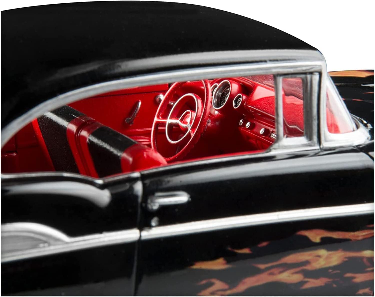 Revell 85-1529 ’57 Chevy Bel Air Model Car Kit 1:25 Scale 30-Piece Skill Level 3 SnapTite Max Plastic Model Building Kit,Black