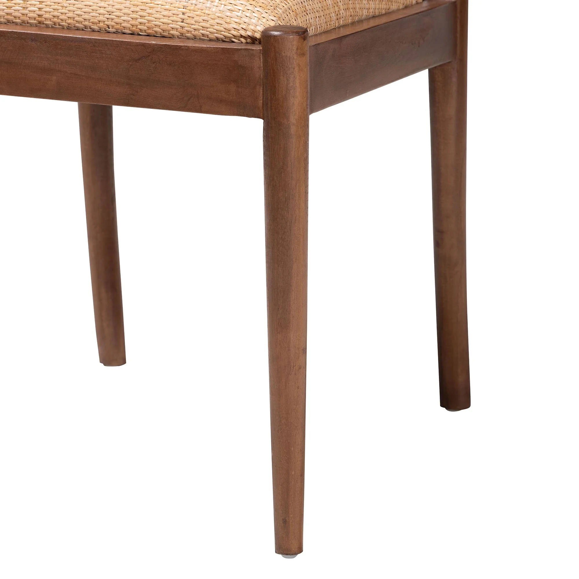 bali & pari Maryland Boho Dining Chair, 2-Piece, Walnut Brown