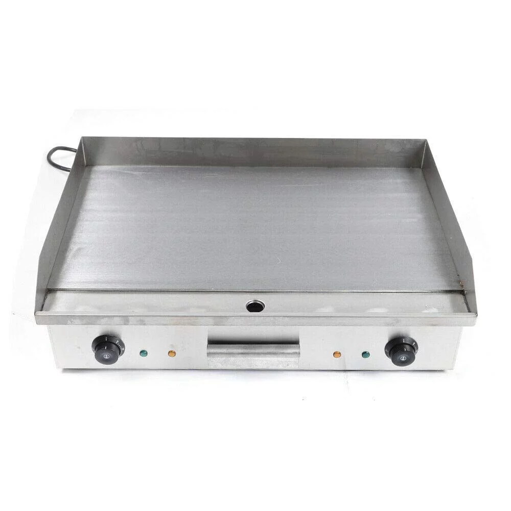 FETCOI 4400W Commercial Electric Counter-top Griddle with Thermostatic Controls Adjustable Temperature 50°C to 300°C 110V / 60Hz