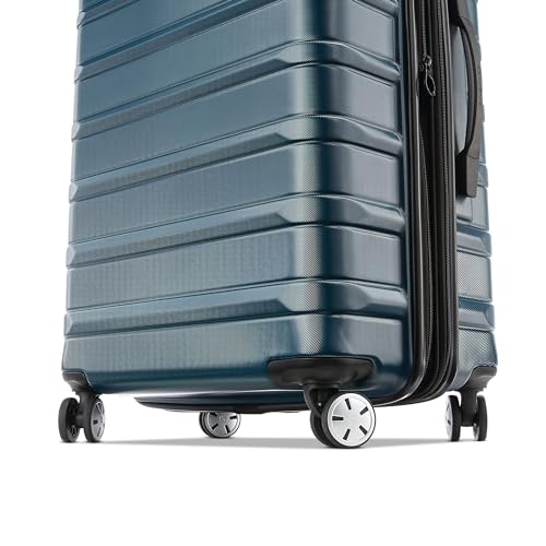 Samsonite Omni 2 Hardside Expandable Luggage with Spinner Wheels, 2-Piece Set (19/24), Lagoon Blue