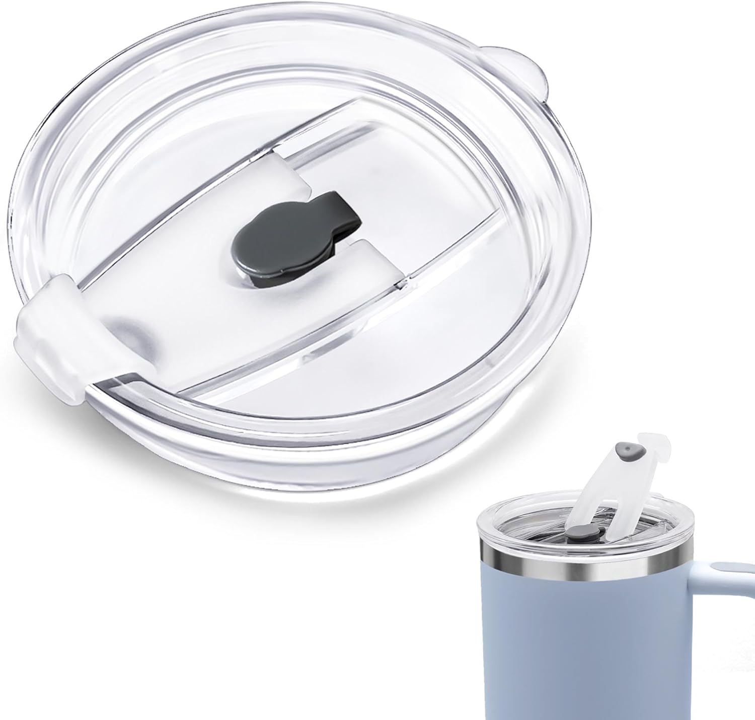 40 OZ Tumbler Lid Replacement Fit for Stanley Cup, 1 PACK 100% Leakproof and Splash-Proof Replacement 40oz Tumbler Lids, Reusable Covers for Stanley and Other Coffee Mugs