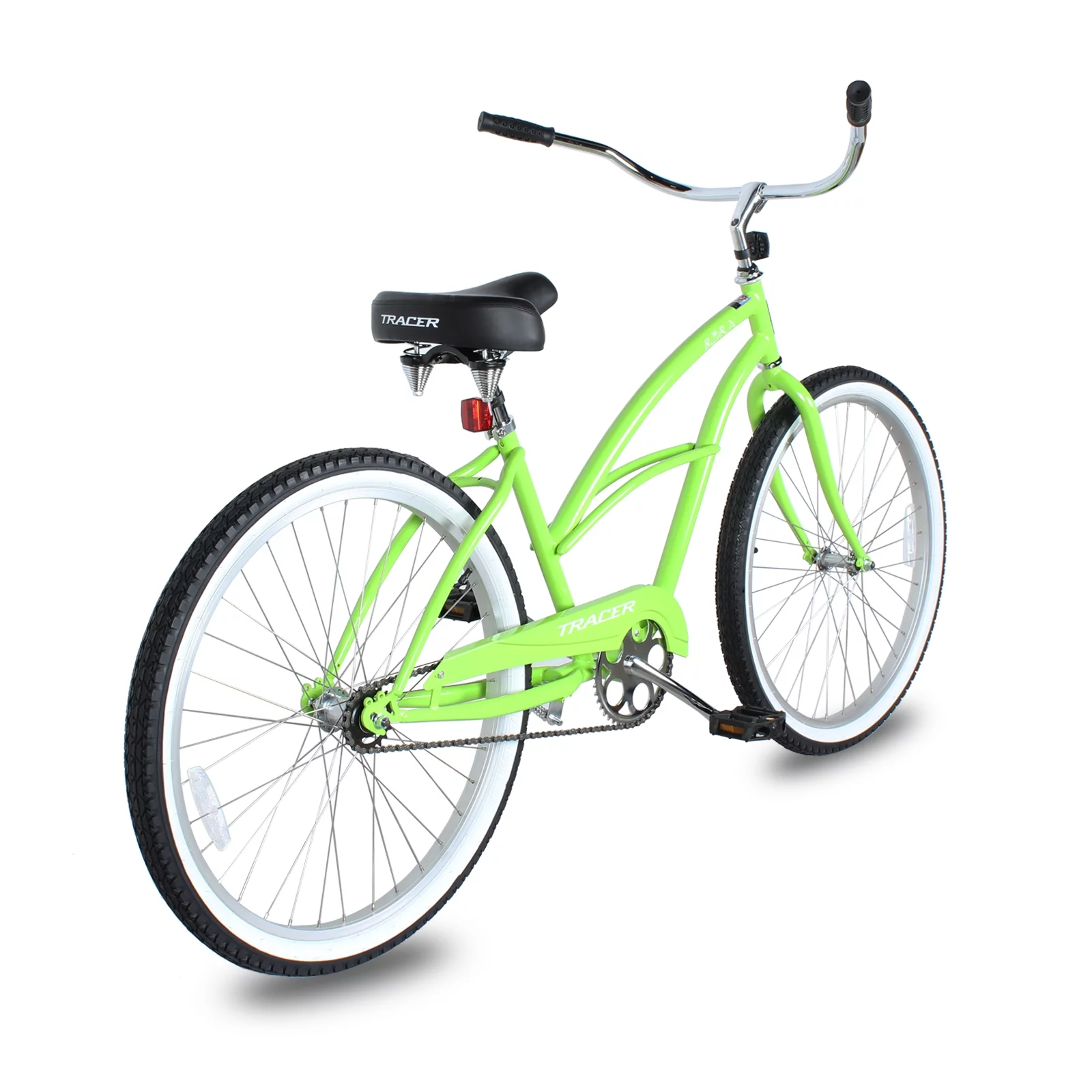 Tracer Lightweight Beach Cruiser Bike for Adult, 26 Inch Wheels, Featuring Steel Step Over or Step Through Hi Ten Steel Frame, Hybrid Bike, Coaster Brake, 1 Speed, Complete Cruiser, Mint Green, Female