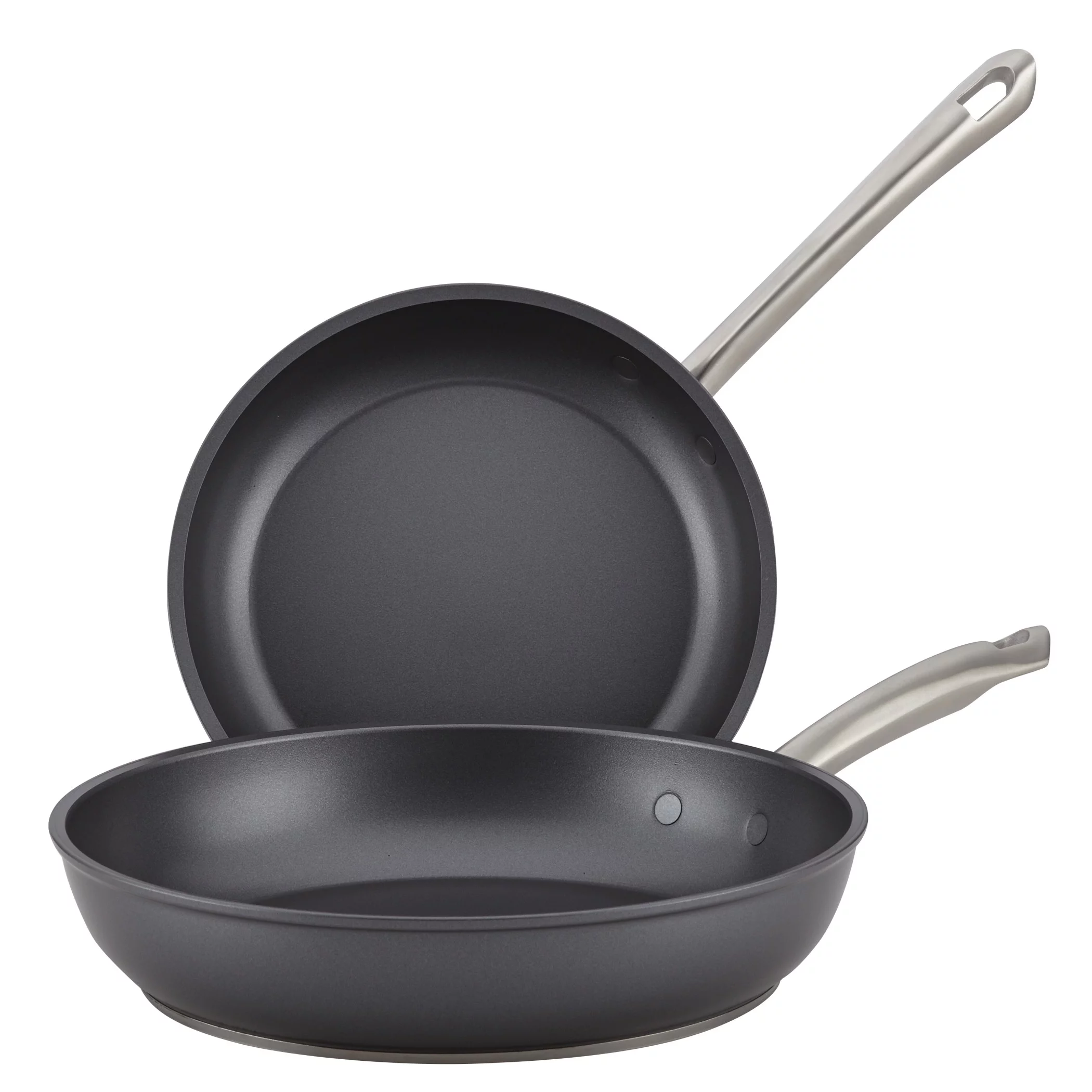Anolon Accolade 2 Piece Forged Hard-Anodized Nonstick Frying Pan Set, Moonstone