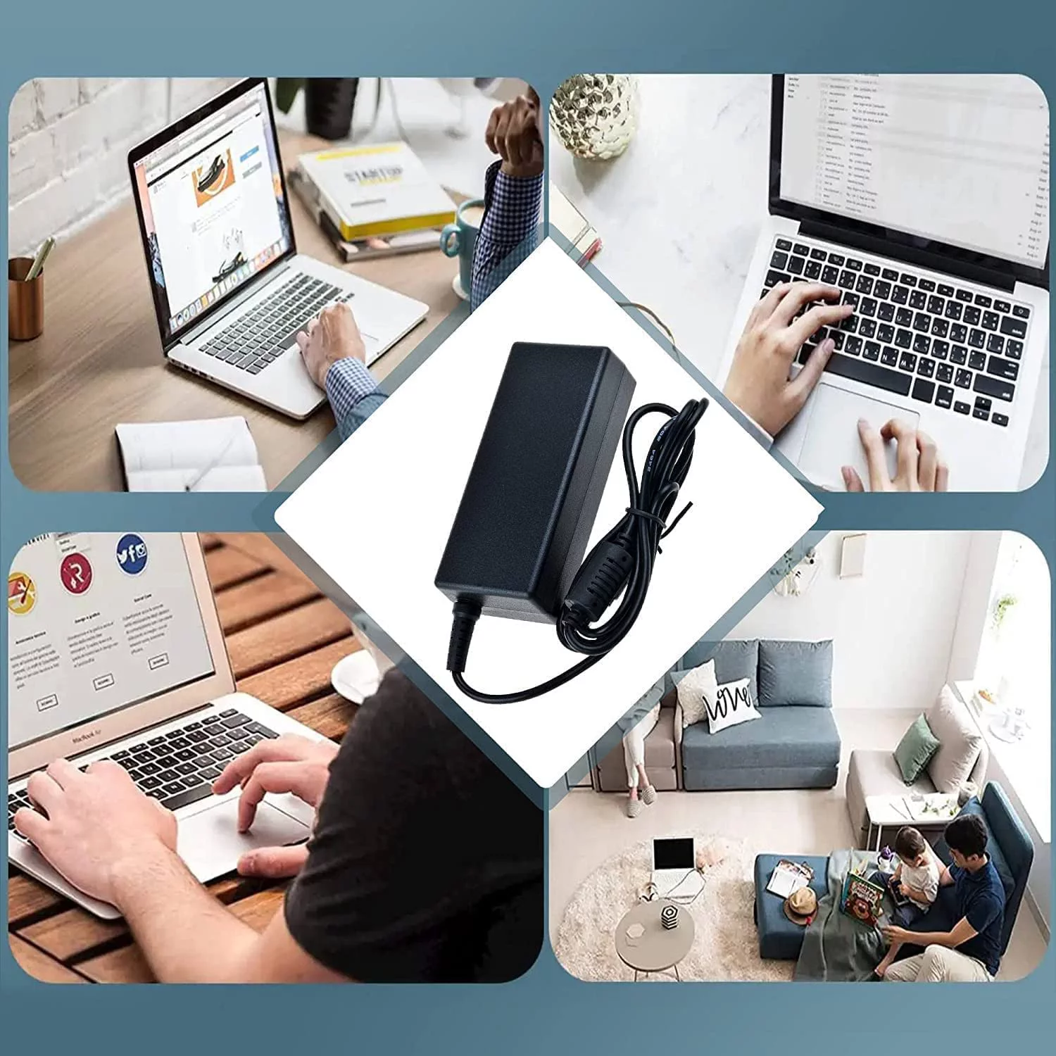 Guy-Tech AC-DC Adapter Charger Compatible with Asus PA-1121-28 19V 6.32A 120W Laptop Power 5.5x2.5mm