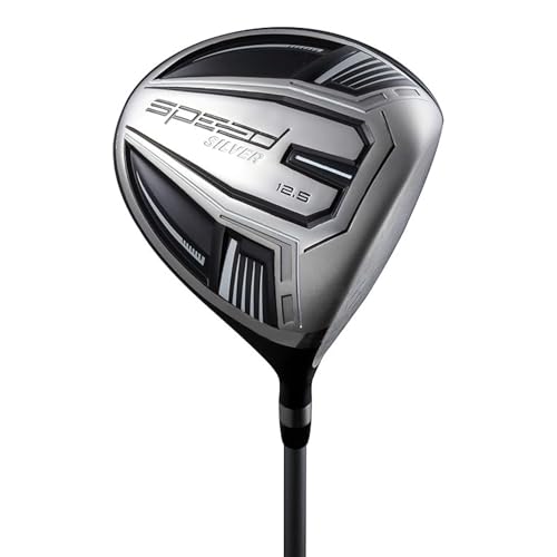 Speed Titanium Driver Golf Club, 10°, 11.5°, 12.5° Loft (Right-Handed), Ultra Lightweight Graphite Shaft, Oversized Sweet Spot, Aerodynamic Design, USGA Conforming Mens Golf Driver + Deluxe Headcover