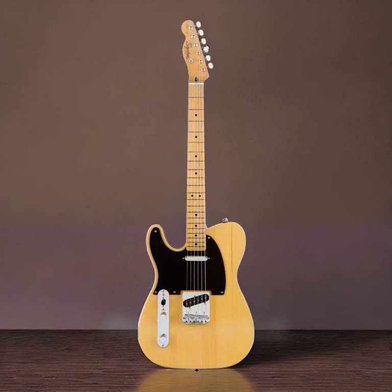 Squier Classic Vibe 70s Thinline Telecaster Electric Guitar, with 2-Year Warranty, Natural, Maple Fingerboard