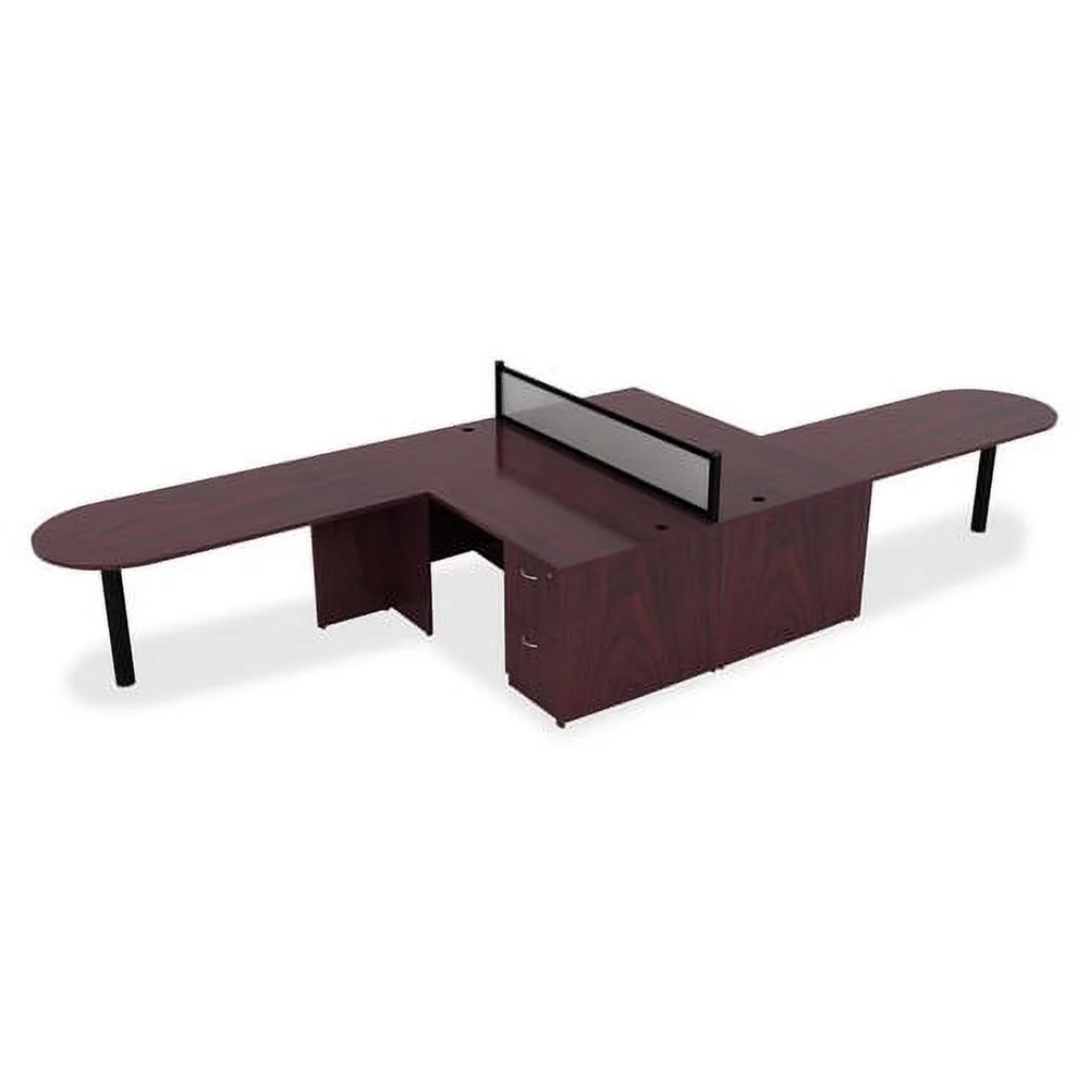 Lorell Essentials Peninsula Desk Box 1/2 30