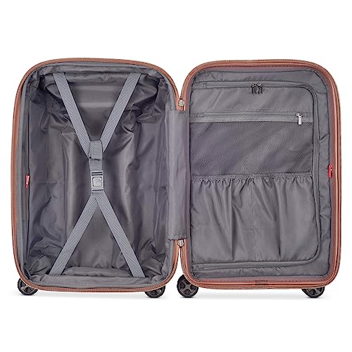 DELSEY PARIS Carrousel Hardside Expandable Luggage with Spinner Wheels, Navy, Carry-on 21 Inch