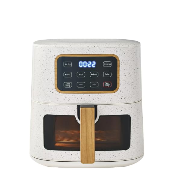 Air Fryer 5.8 qt Air Fryer, Linen Speckle - Energy Efficient