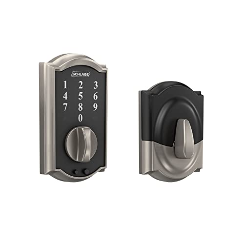 Schlage BE375 CEN 716 Touch Century Deadbolt, Electronic Keyless Entry Lock, Aged Bronze