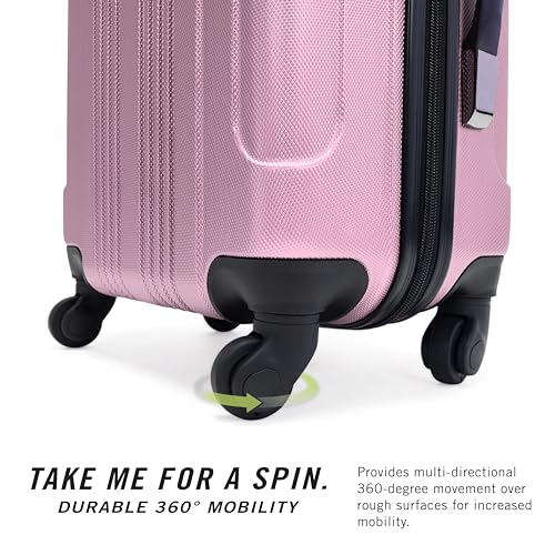 Kenneth Cole REACTION Out of Bounds Lightweight Hardshell 4-Wheel Spinner Luggage, Cobalt Blue, 20-Inch Carry On