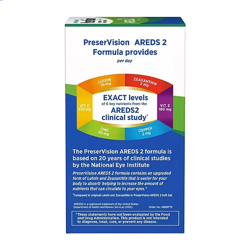 PreserVision AREDS 2 Formula Eye Vitamin and Mineral Supplement, 210 softgels