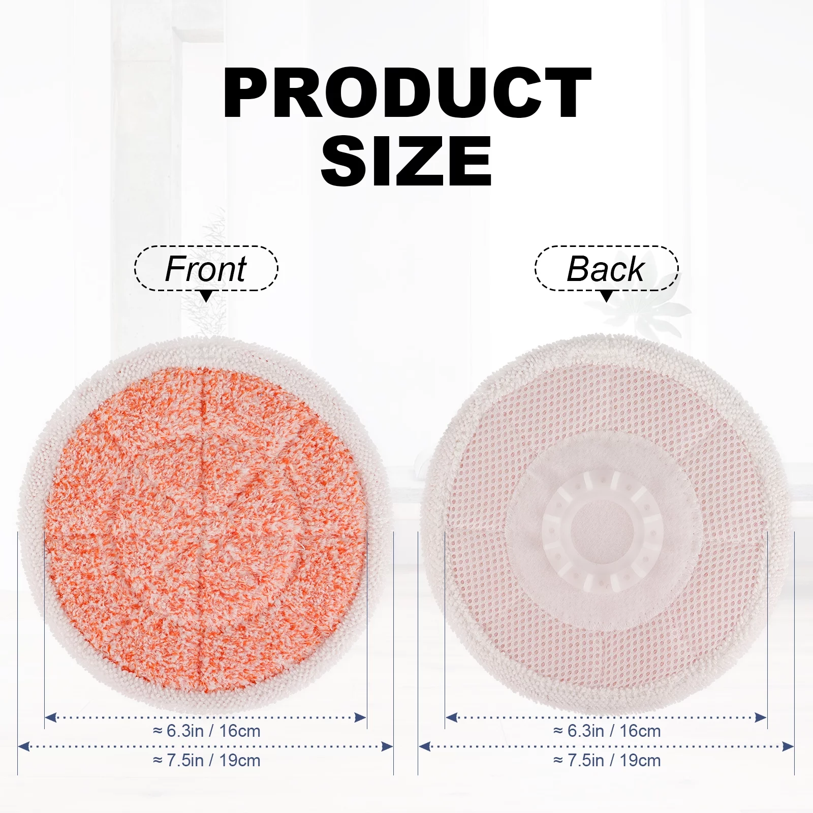 S7000 Steam Mop Pads Compatible with Shark S7000AMZ S7001 S7001TGT S7000 Series Mop Pads--6 Pack