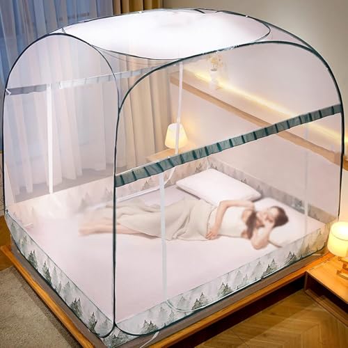 Mosquito Net Tent,Foldable Mosquito Net Bed Canopy,Portable Travel Mosquito Mesh Net,Canopy,Insect Screen(1.2m)