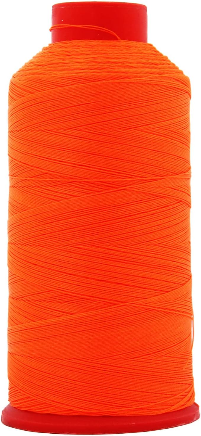 1 Pc of Neon Oarnge - Bonded Nylon Thread #69 Upholstery Canvas Leather 1650YD Cones TEX70