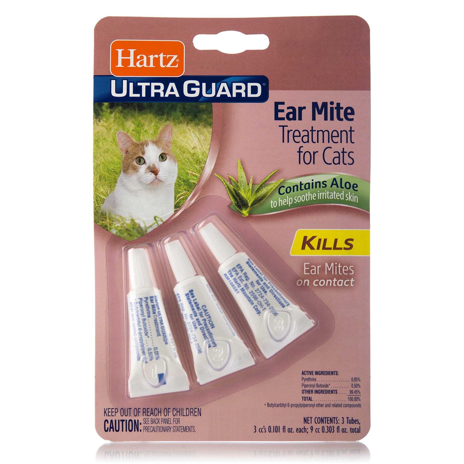 Hartz UltraGuard Ear Mite Treatment for Cats - Pet Supplies online store