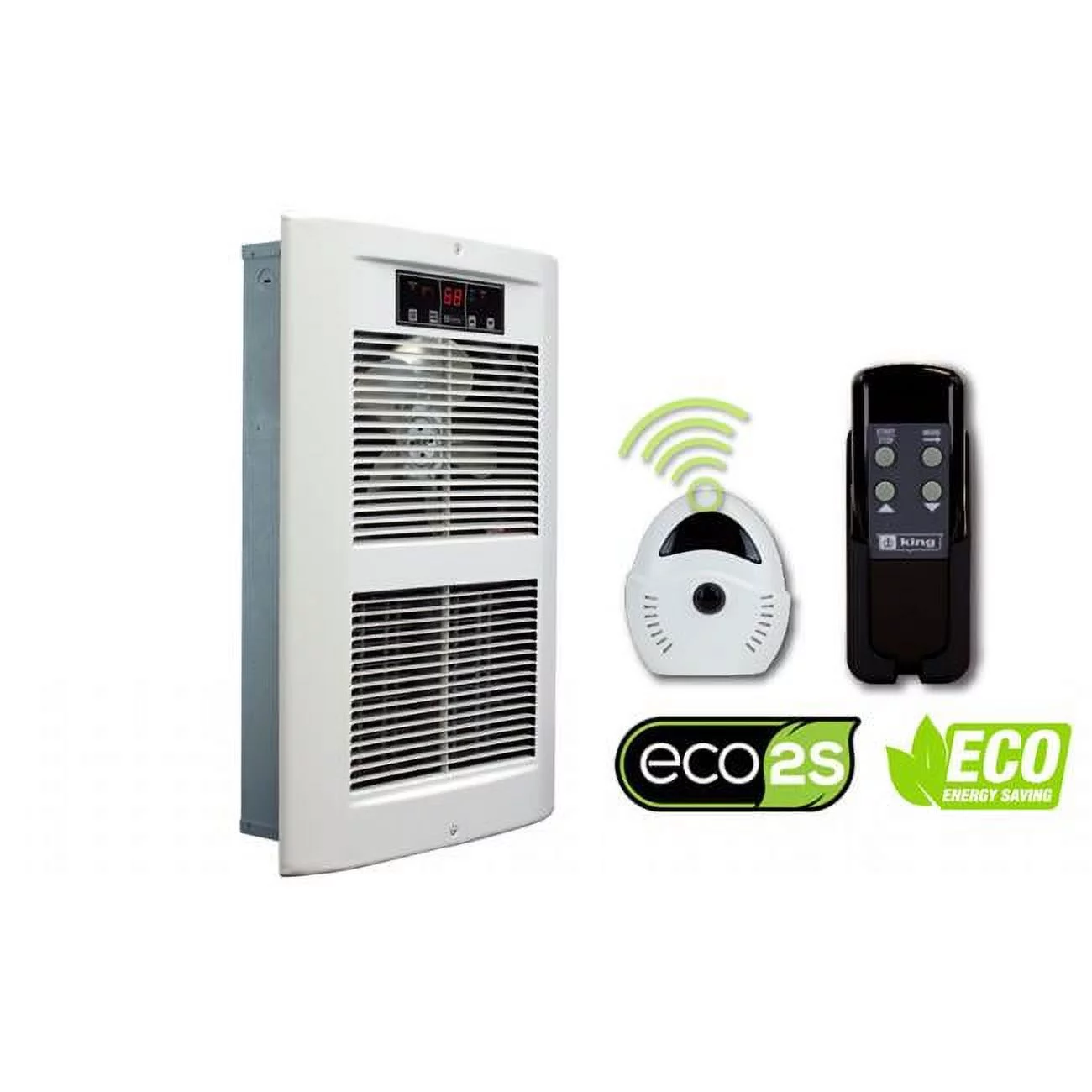 120V 2750W Electronic Wall Heater - White Dove