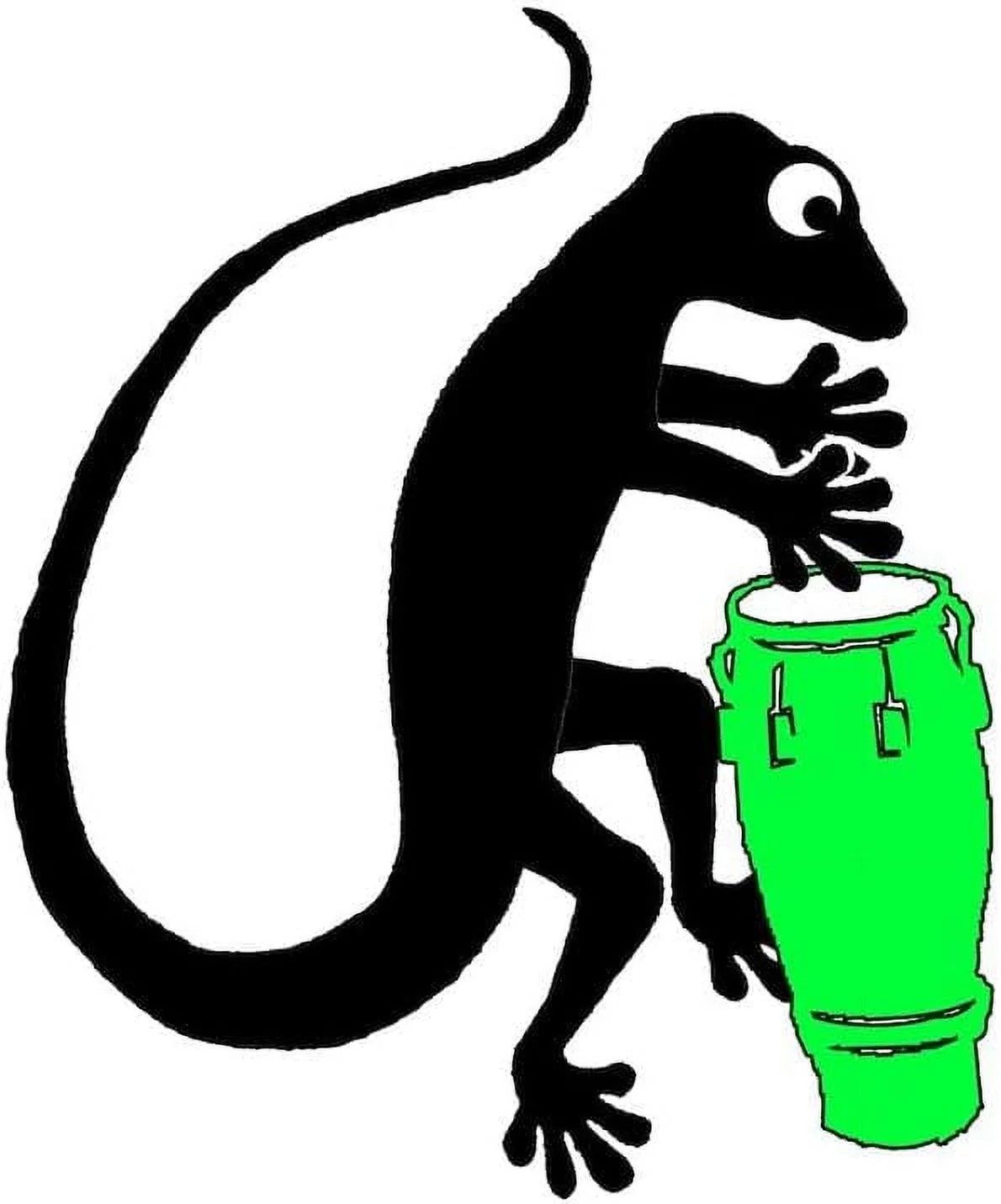 Gecko Drummer Pin Glass, 16 Oz. Drinking Glass