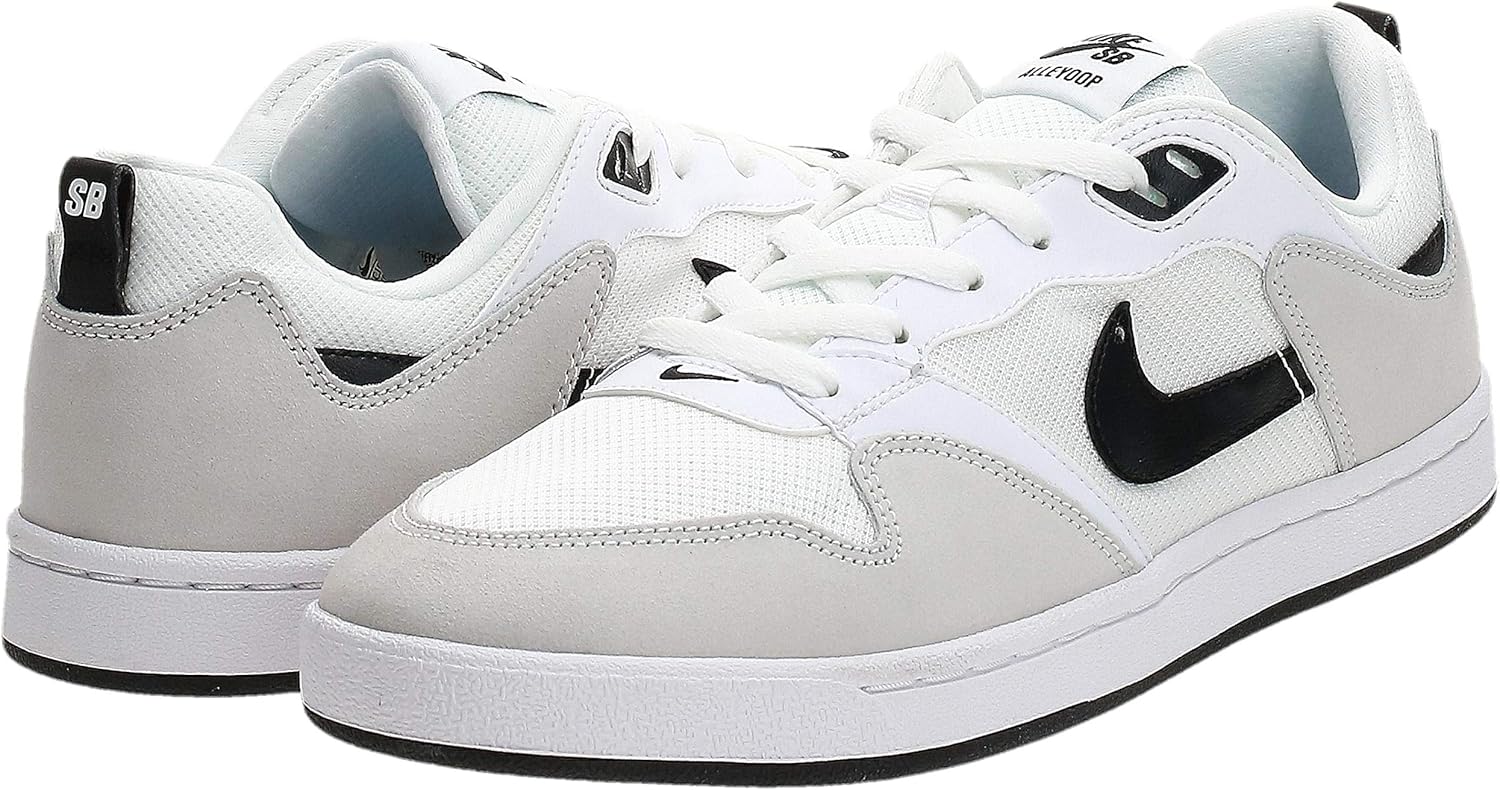 Nike SB Alleyoop Mens Trainers CJ0882 Sneakers Shoes (UK 8.5 US 9.5 EU 43, White Black White 100)