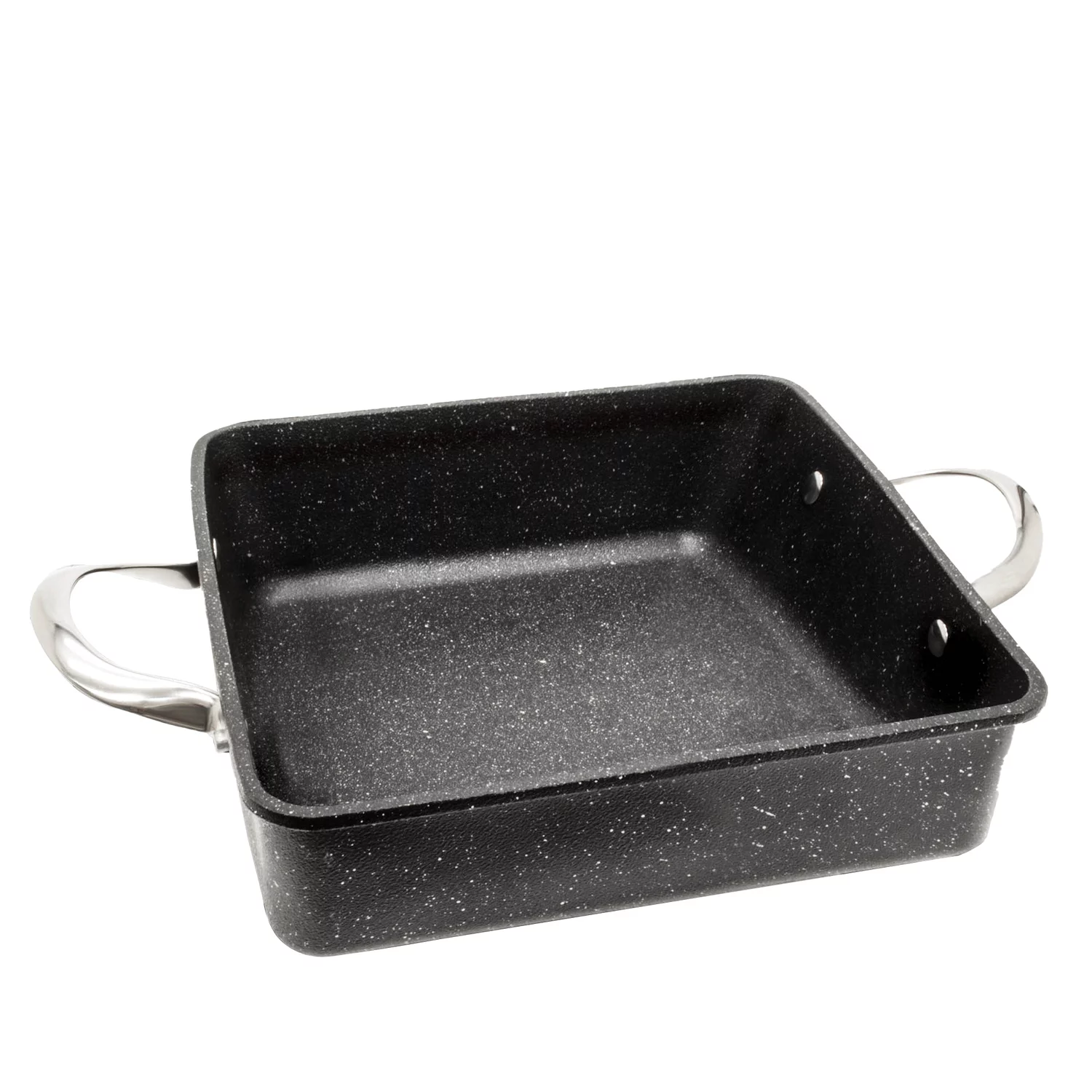THE ROCK by Starfrit 9-In. x 9-In. x 2-In. Oven/Bakeware Dish with Riveted Stainless Steel Handles