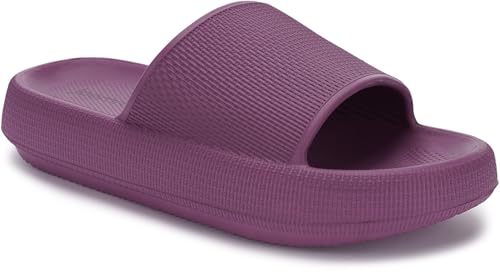Joomra Pillow Slippers for Women and Men Non Slip Quick Drying Shower Slides Bathroom Sandals | Ultra Cushion | Thick Sole