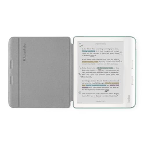 Kobo Libra Colour White eReader with Case Bundle