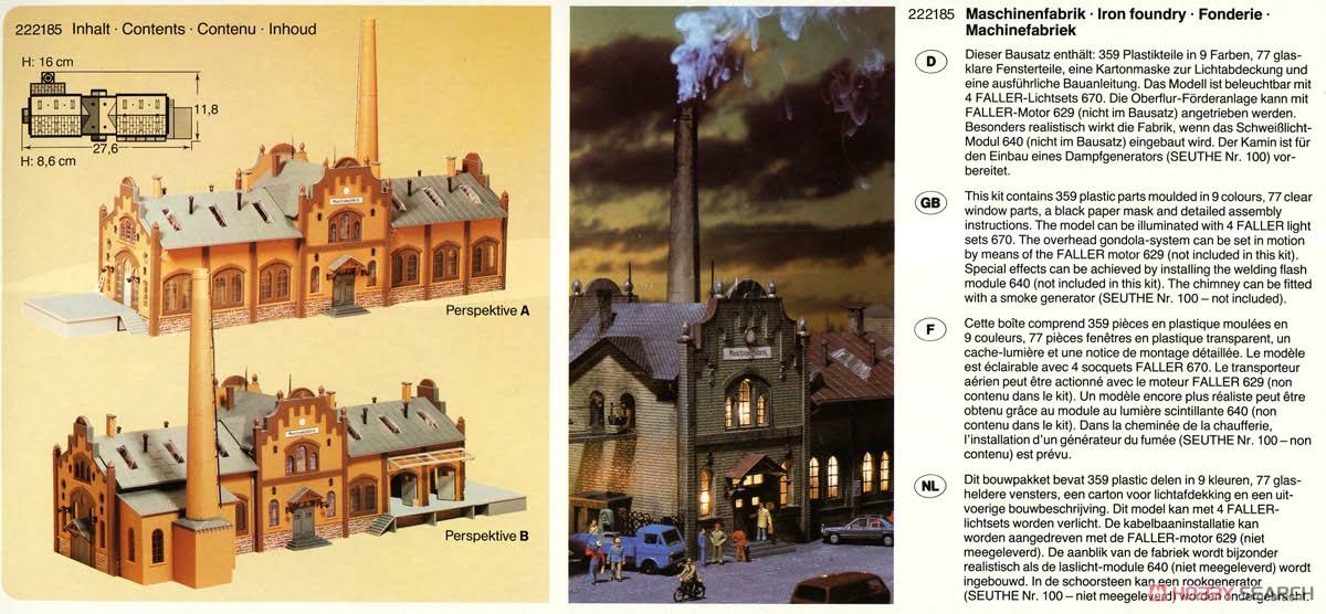 Faller 222185 Iron Foundry N Scale Building Kit