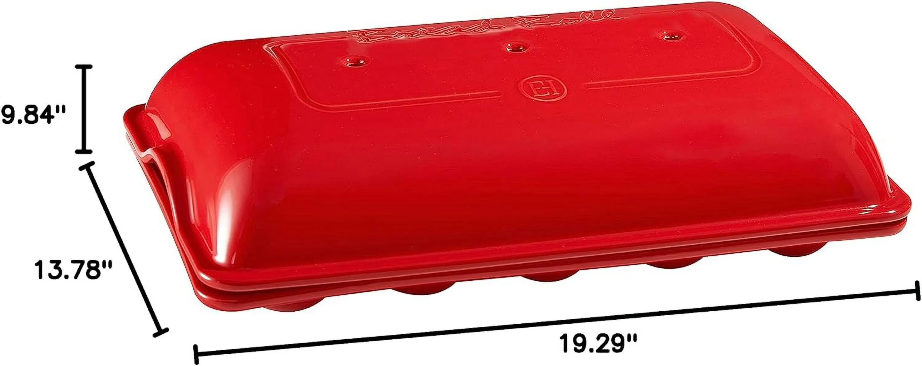 Mini Baguettes Baker, 5 Loaves, Burgundy