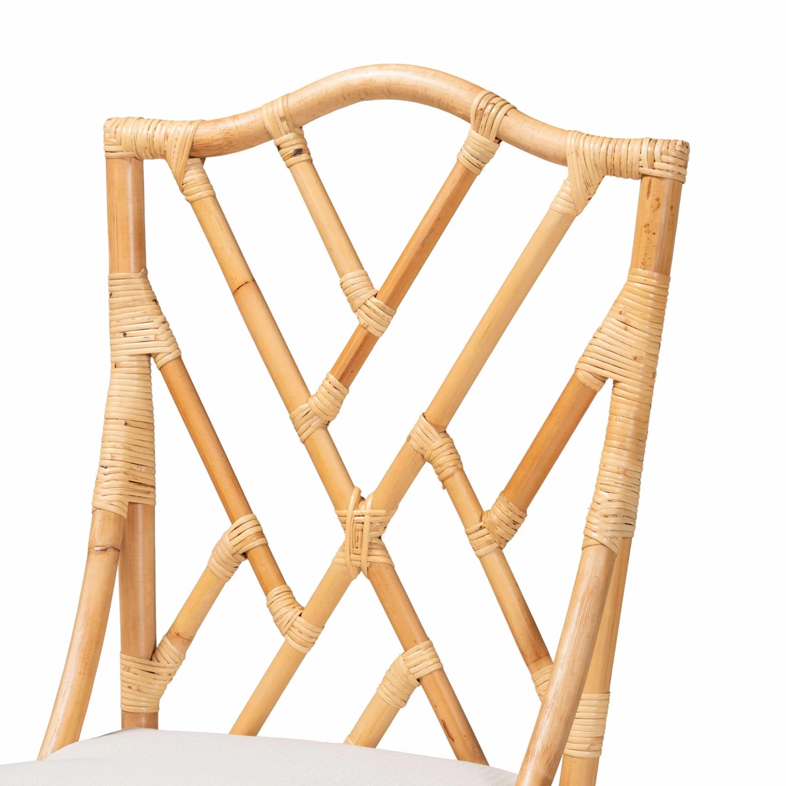 Baxton Studio Sonia Natural Finished Rattan Chair