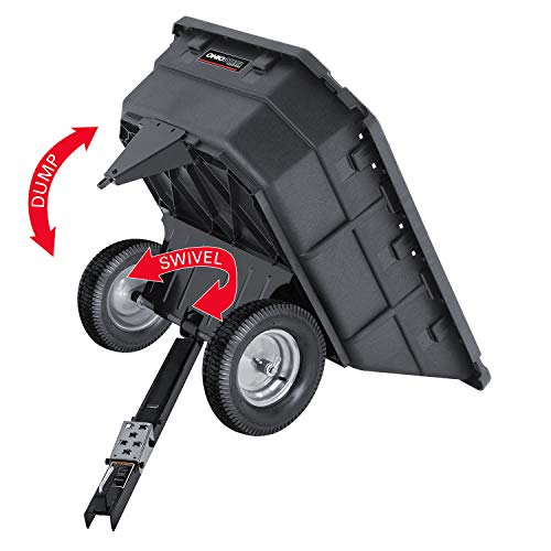 Ohio Steel 1000P-SD Poly Swivel Dump Cart, 15 cu.ft., 1000 lb Load Capacity