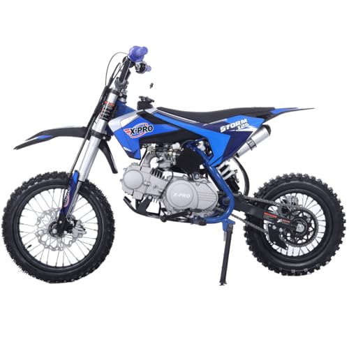 X-PRO 125cc Kids Dirt Bike Pit Bike Youth Dirt Pit Bike with 4-Speed Semi-Automatic Transmission, Big 14