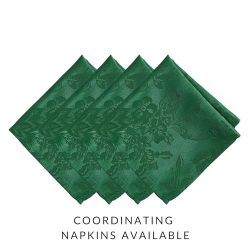 Elrene Home Fashions Poinsettia Elegance Jacquard Holiday Table Runner, 13